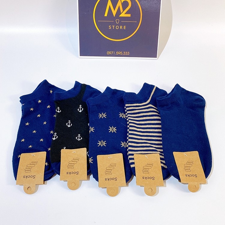 Combo 5 đôi tất nam thời trang Hàn Quốc siêu đẹp, thoáng khí TN19-H3