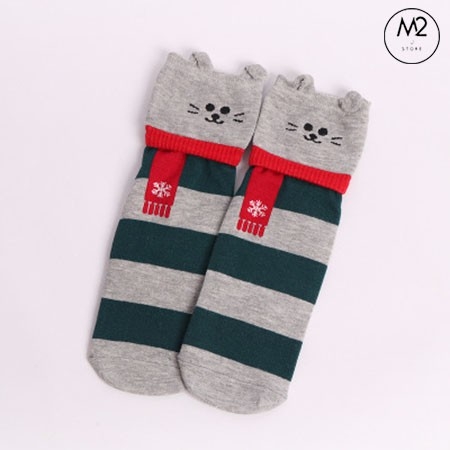 Combo 5 Đôi Tất Vớ Nữ Cổ Cao Thiết Kế Cực Đáng Yêu TNG41