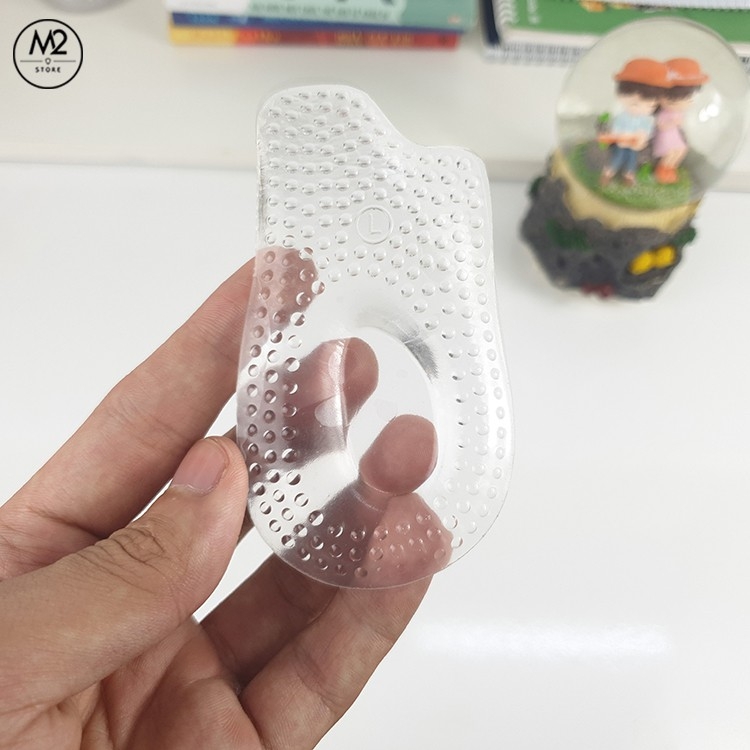 Miếng lót giày cao gót silicon massage êm chân, chống đau và chai gót chân XIMO LGCG03