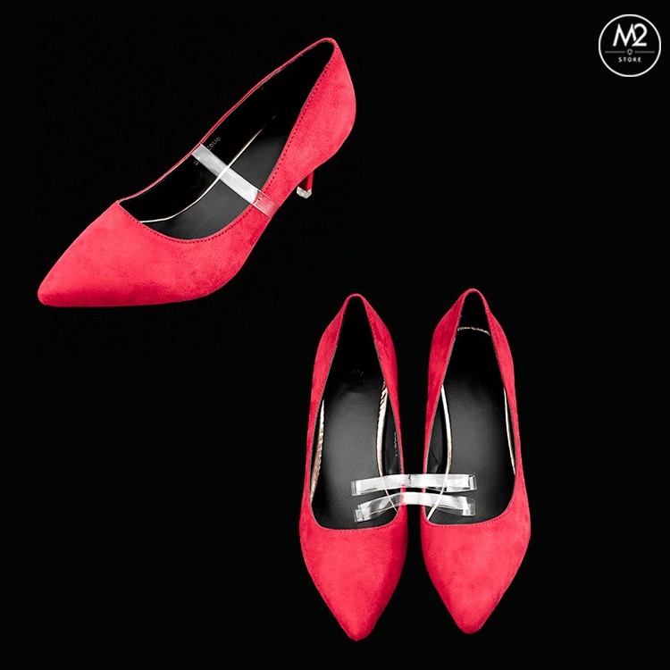 Quai giày ẩn bằng silicon trong suốt giúp giữ giày ôm chân không bị tuột giày khi mang giày cao gót nữ - XIMO QG01-XMK01-2-17