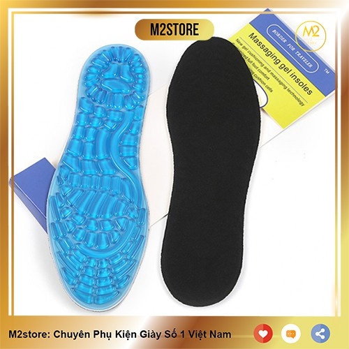 Lót giày êm chân massaging gel insoles cao cấp LGEC02