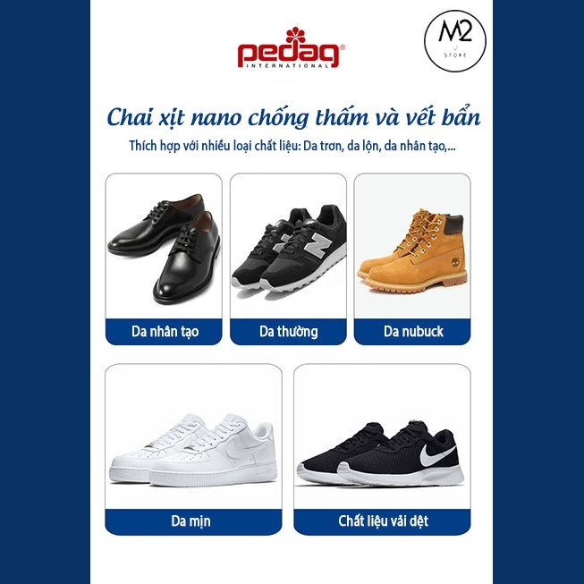 Chai Xịt Nano Chống Thấm Nước, Bụi Bẩn Pedag Đức 250ml Cao Cấp Chính Hãng
