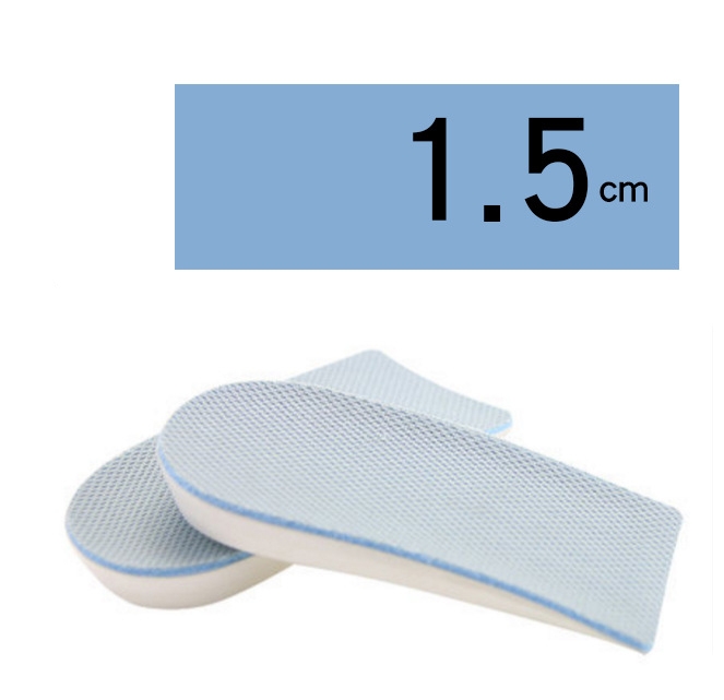 Cặp lót giày tăng chiều cao cao su độn đế tăng 1,5-3cm - Loại nguyên bàn chân - L13