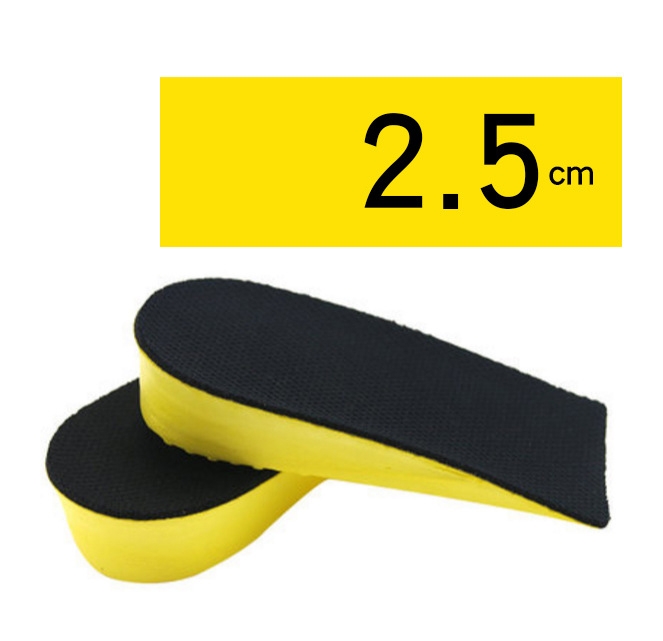 Cặp lót giày tăng chiều cao cao su độn đế tăng 1,5-3cm - Loại nguyên bàn chân - L13
