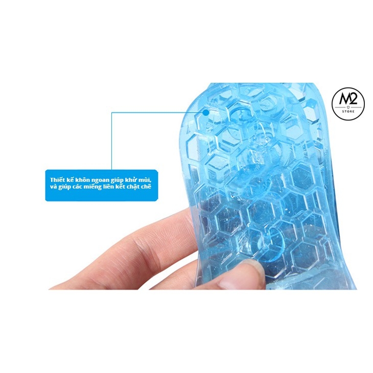 Lót giày tăng chiều cao nam nữ 4,5cm 3 nấc silicon nửa bàn loại L2 – Black (Bán Chạy)