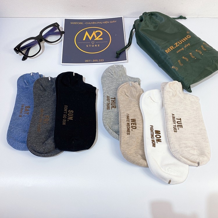 Set Vớ Tất Theo Ngày Trong Tuần Nam Cao Cấp Cao Cấp TN32