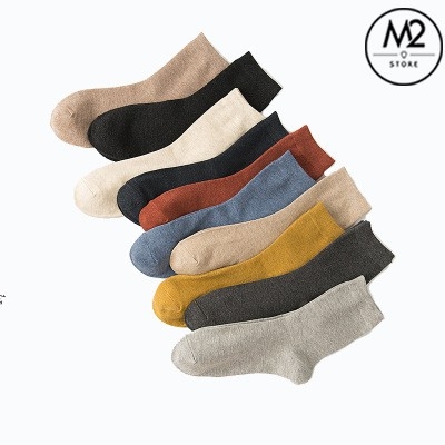 COMBO 10 đôi Tất vớ nam đẹp cổ cao Hàn Quốc thời trang 100% cotton TN21-H3