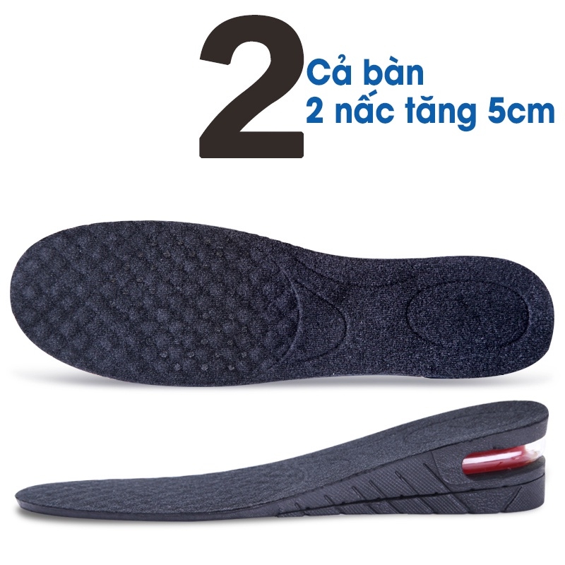 Lót giày tăng chiều cao có đệm khí cả bàn & nửa bàn cao cấp L110AB-A20