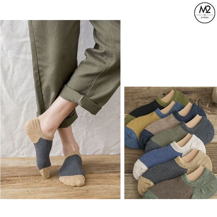 COMBO 7 đôi Tất vớ nam cổ ngắn phong cách Hàn Quốc đẹp lịch lãm, thấm hút mồ hôi TN25