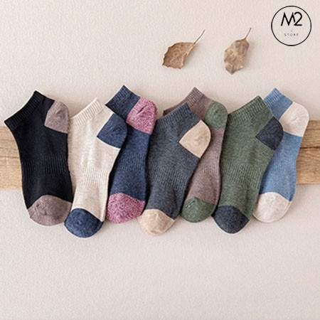 Combo 5 Đôi Tất Vớ Nam Cổ Ngắn Phong Cách Lịch Lãm Trẻ Trung TN31