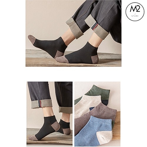Combo 5 Đôi Tất Vớ Nam Cổ Ngắn Phong Cách Lịch Lãm Trẻ Trung TN31