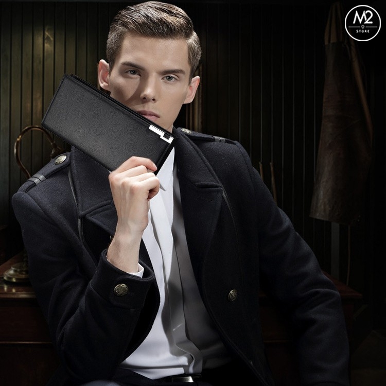 Bóp ví nam dài đẹp phong cách Hàn Quốc, sang trọng, lịch lãm VND06-A4