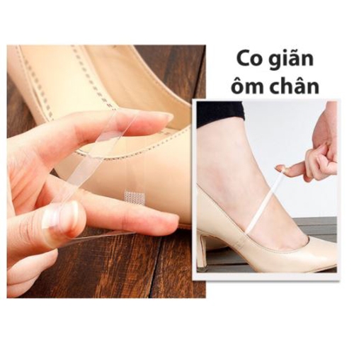 Quai giày ẩn bằng silicon trong suốt giúp giữ giày ôm chân không bị tuột giày khi mang giày cao gót nữ - XIMO QG01-XMK01-2-17