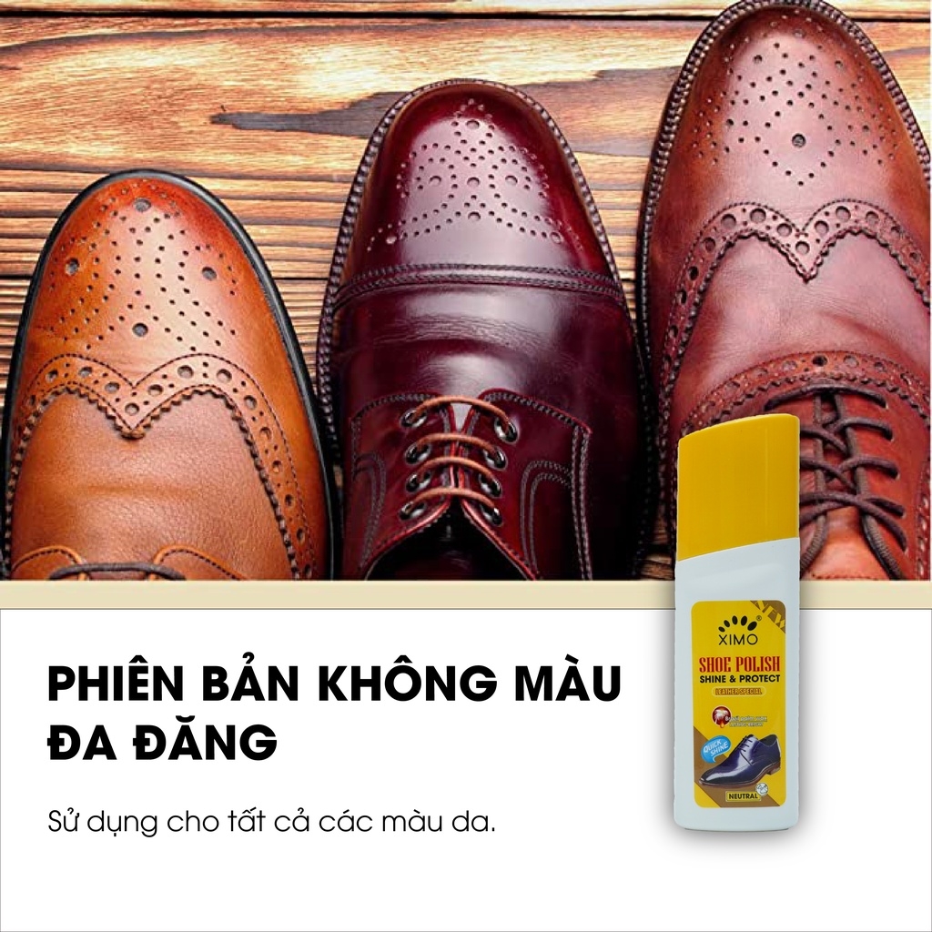 Xi nước đánh giày da bổ sung màu và độ bóng cho đồ da Ximo Polish XI31