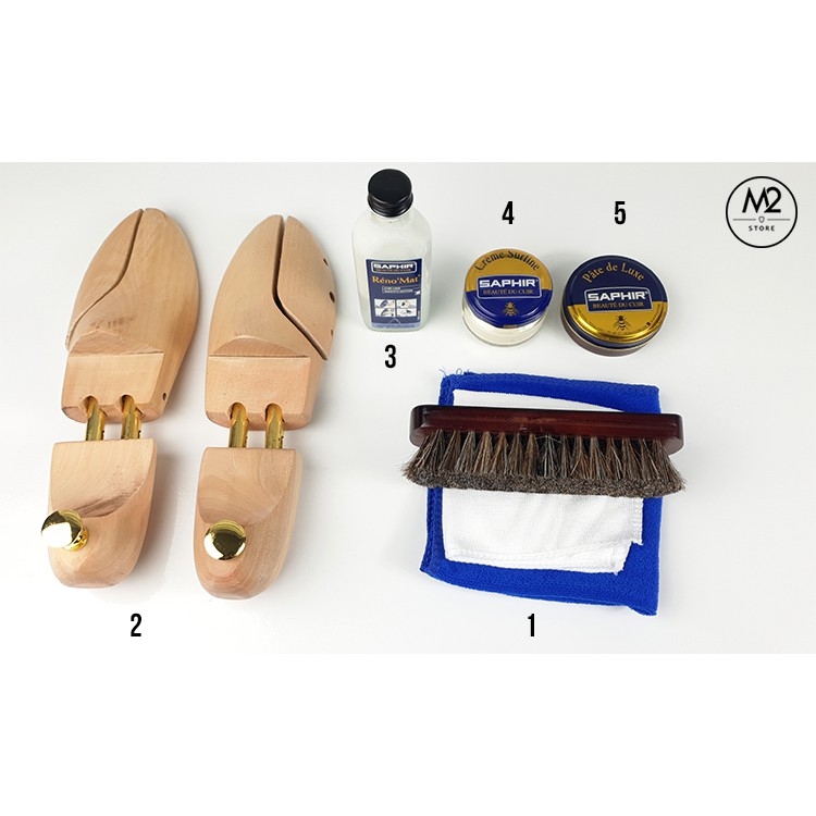 Bộ chăm sóc giày da saphir cao cấp BCHG01