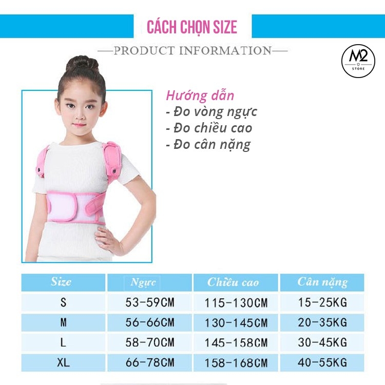 Đai Chống Gù Lưng, Đai trị lưng tôm cho trẻ em, bé trai bé gái John Boehner DCGL01