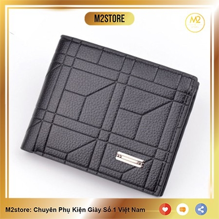 Bóp ví nam ngang da PU Retro XIMO thời trang siêu mỏng hàn quốc (VNN14)-A1