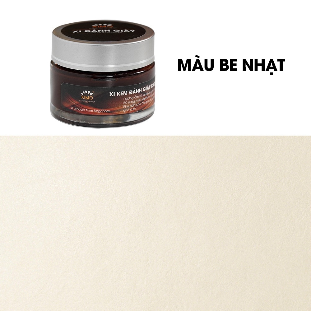 Xi kem đánh giày XIMO dưỡng và bổ sung màu cho da giày, túi ví, áo, ghế sofa XI02