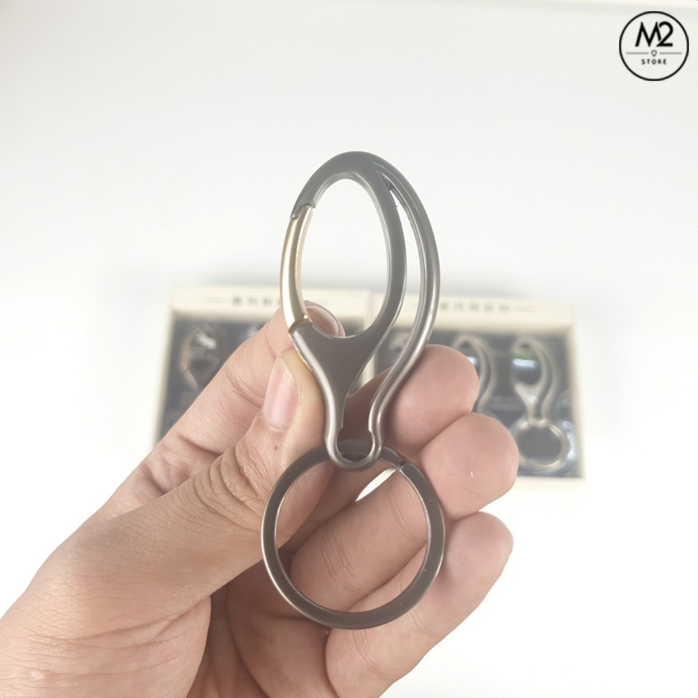 Móc chìa khoá xe máy ô tô đẹp Proud Horse có chốt gài thắt lưng thời trang chất liệu inox cao cấp MK09-A5