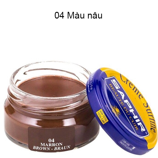 Kem dưỡng da giày Cream Surfine Saphir 50ml (XDG07)