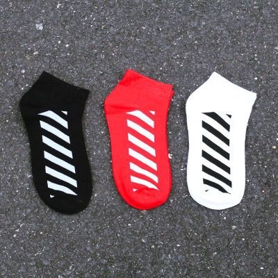 Tất nam nữ cổ ngắn Ulzzang Hàn Quốc sọc thời trang cotton XIMO (TN13-H2)