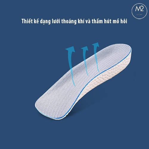 Lót Giày Tăng Chiều Cao Nửa Bàn Siêu Nhẹ, Thoáng Khí, Hấp Thụ Sốc Tốt L15