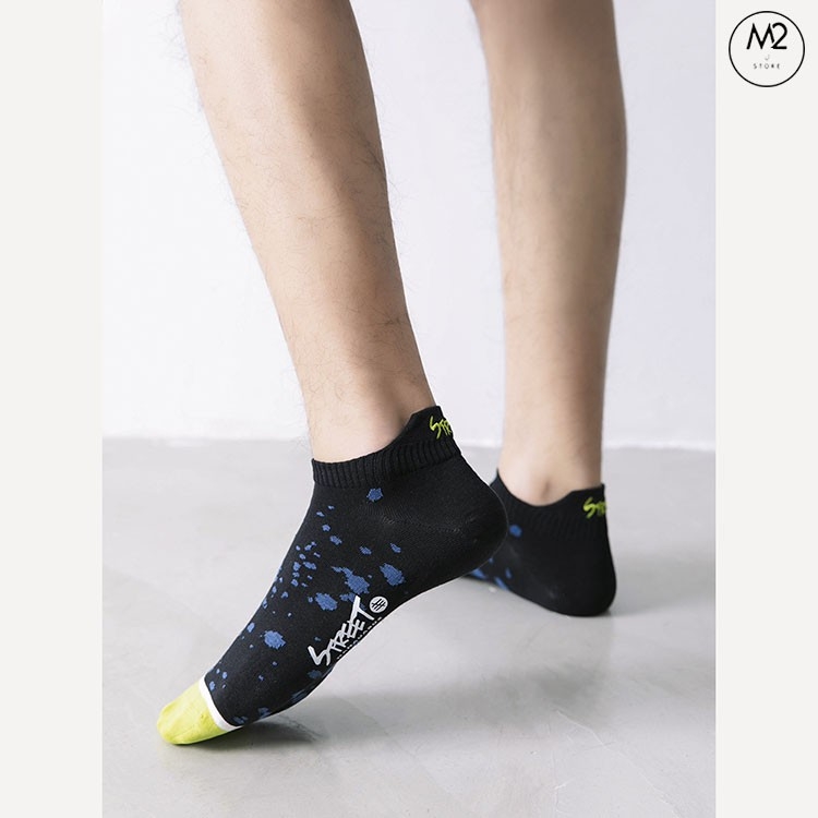 Set 5 Tất Vớ Nam Cổ Ngắn Cotton Cao Cấp Thể Thao Năng Động Họa Tiết Độc Lạ TN41