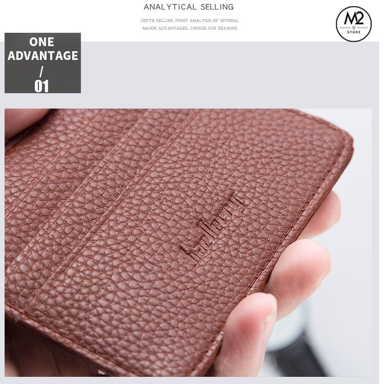 Ví nam mini đựng thẻ card Baellerry cao cấp (VNC01)