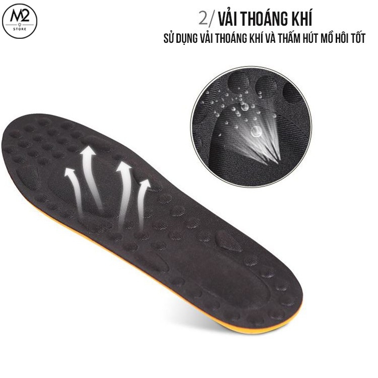 Lót giày thể thao siêu nhẹ êm chân thoáng khí massage bàn chân tốt cho gan bàn chân LGTT12