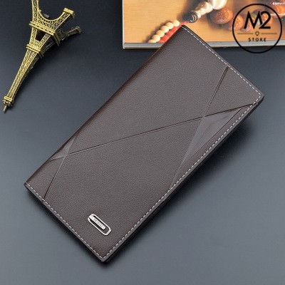 Bóp Ví dài nam nữ cầm tay nhiều ngăn đựng có ngăn kéo ví da mềm dập nổi cao cấp Hàn Quốc VND14