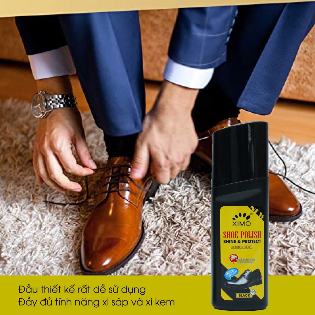 Xi nước đánh giày da bổ sung màu và độ bóng cho đồ da Ximo Polish XI31