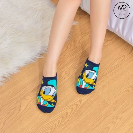 Set 5 Đôi Tất Vớ Nữ Cổ Ngắn In Họa Tiết Nhân Vật Hoạt Hình Cực Dễ Thương TNG44