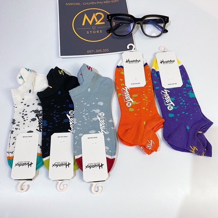 Set 5 Tất Vớ Nam Cổ Ngắn Cotton Cao Cấp Thể Thao Năng Động Họa Tiết Độc Lạ TN41