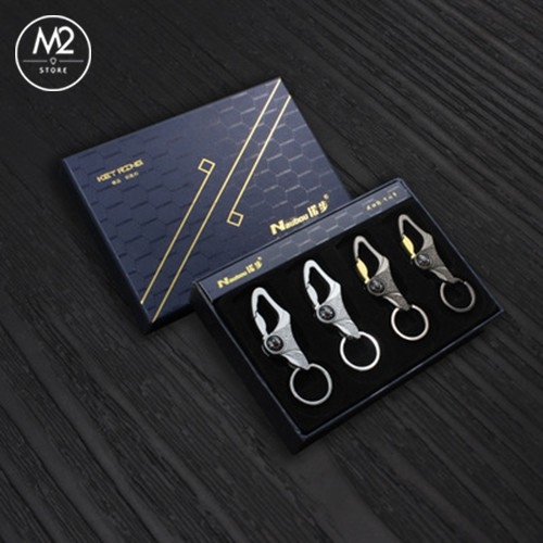 Móc khóa xe máy ô tô Kim chỉ nam XIMO chất liệu inox phong cách (MK21)