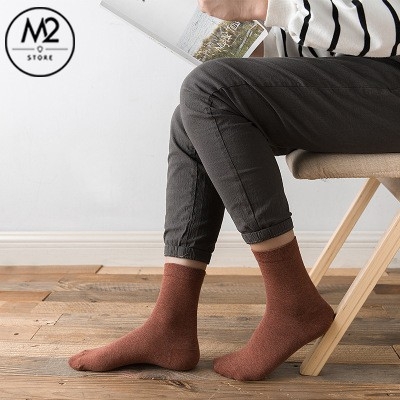 COMBO 10 đôi Tất vớ nam đẹp cổ cao Hàn Quốc thời trang 100% cotton TN21-H3