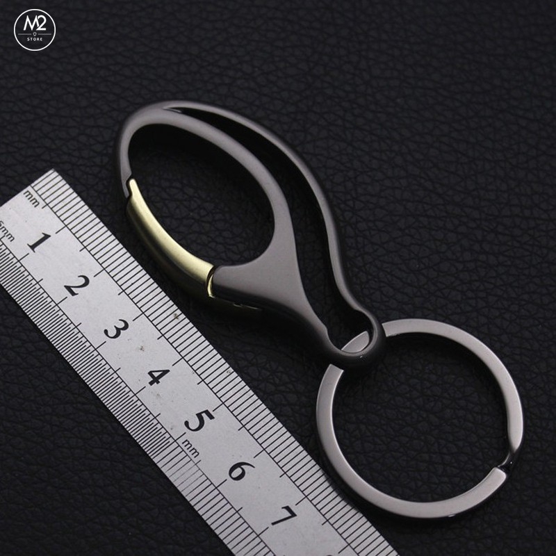 Móc chìa khoá xe máy ô tô đẹp Proud Horse có chốt gài thắt lưng thời trang chất liệu inox cao cấp MK09-A5