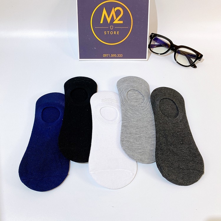 Combo 5 Đôi(100K) Tất Vớ nam nữ không cổ Hàn Quốc kiểu Tất Lười Chống Thối XIMO  - TL01