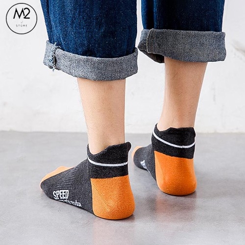 Combo 5 Đôi Tất Vớ Nam Cổ Ngắn Phong Cách Thể Thao Năng Động TN29