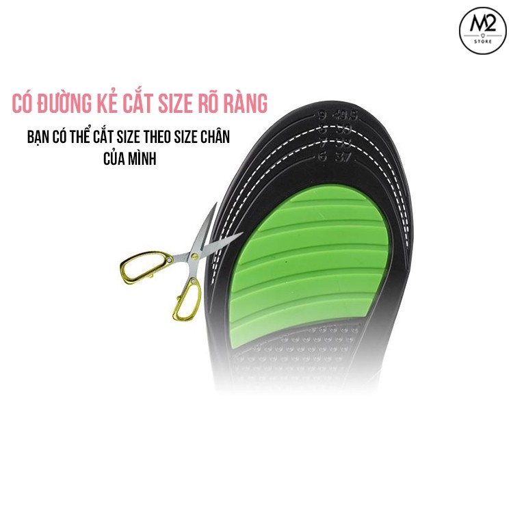 Lót giày thể thao cao su PU cao cấp êm chân thoáng khí thấm hút mồ hôi chống sốc tốt LGTT13-C2