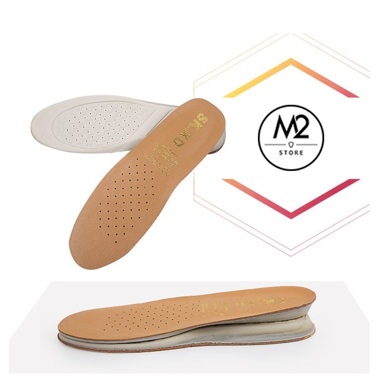 Lót giày da bò cao cấp êm chân khử mùi tốt sức khỏe- Tăng 1Size (LGD06)