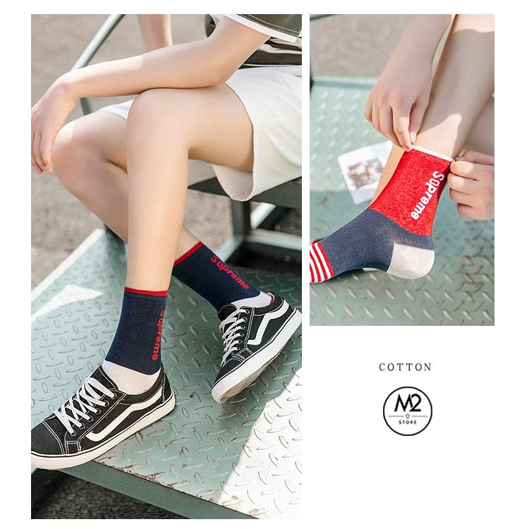 COMBO 5 đôi Tất vớ nam cổ cao phong cách Âu Mỹ siêu đẹp, thời trang TN20-H3