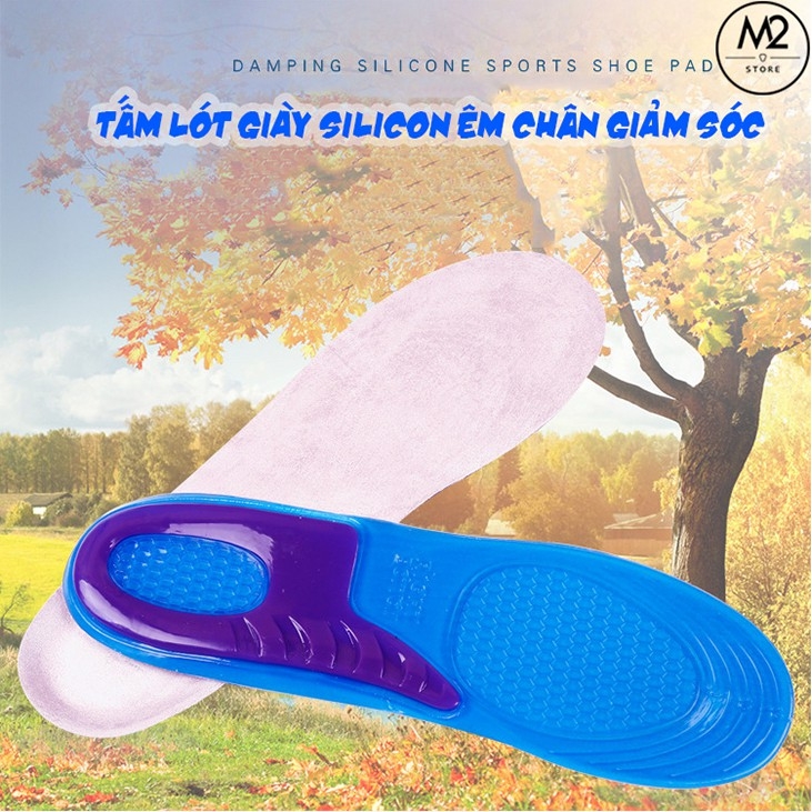 Lót giày êm chân thể thao Silicon LGEC01