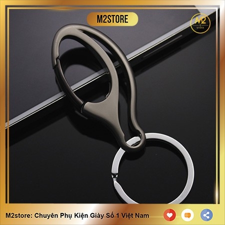 Móc chìa khoá xe máy ô tô đẹp Proud Horse có chốt gài thắt lưng thời trang chất liệu inox cao cấp MK09-A5