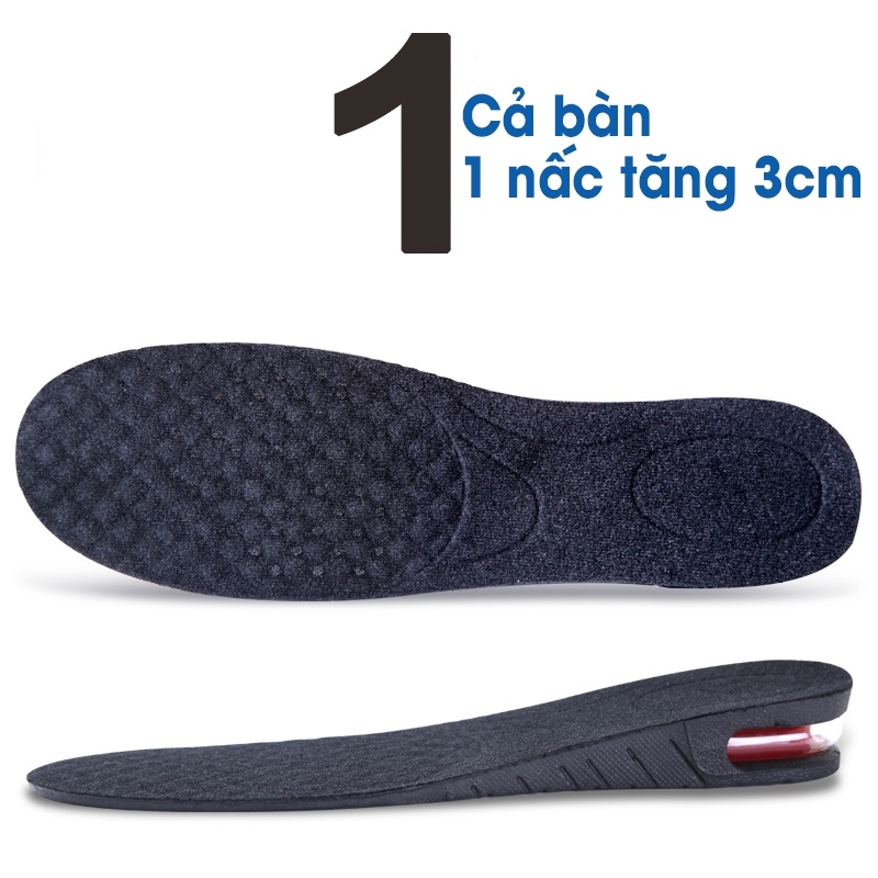 Lót giày tăng chiều cao có đệm khí cả bàn & nửa bàn cao cấp L110AB-A20