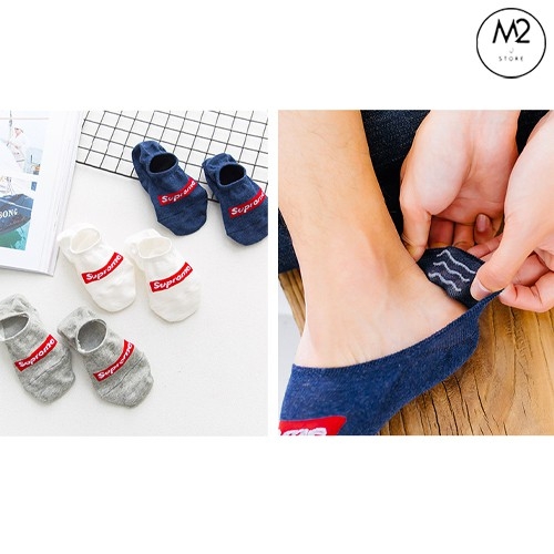 Combo 5 Đôi Tất Vớ Lười Nam Chống Trượt In Hình Họa Tiết Độc Đáo TL05