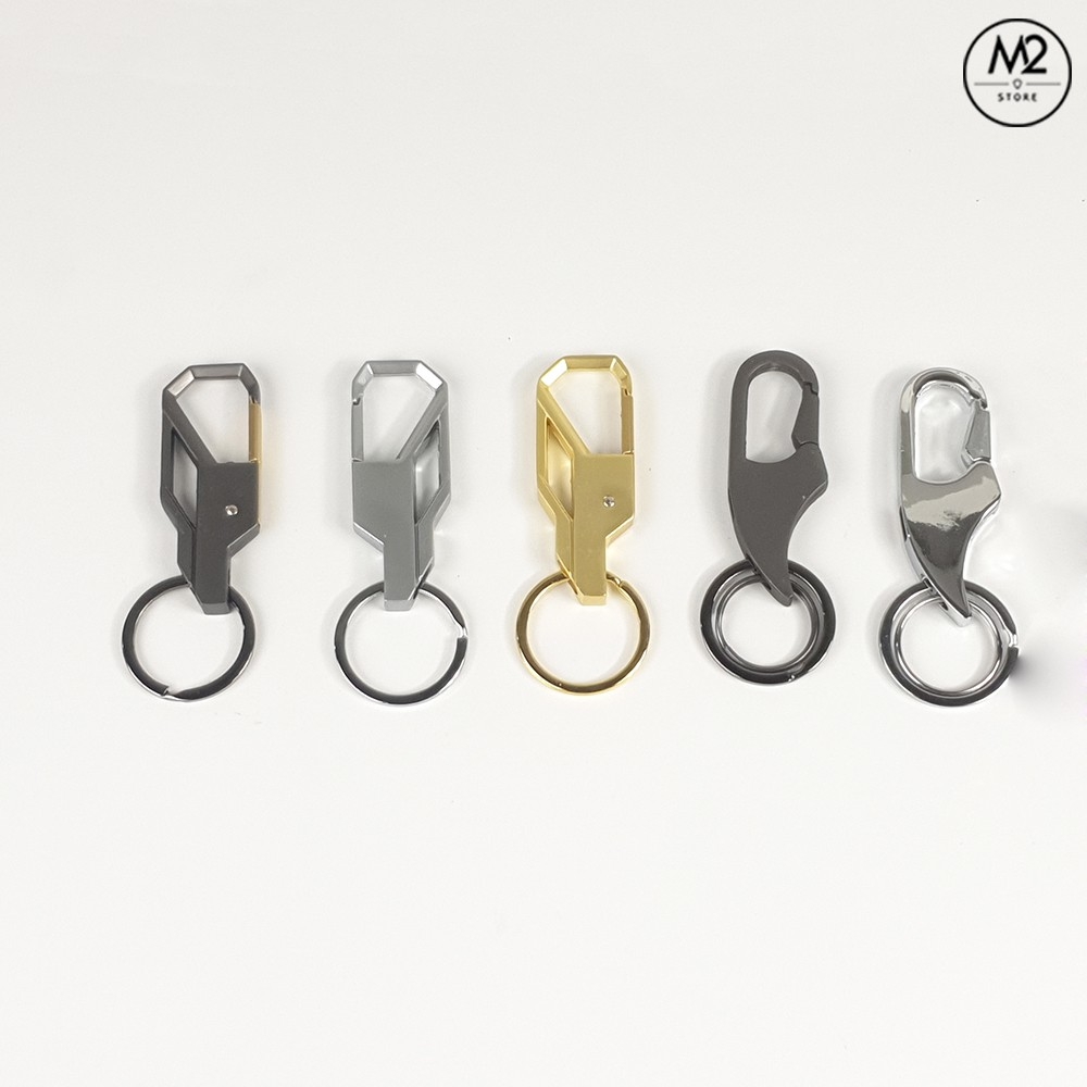 Móc khóa xe máy ô tô đẹp chất liệu inox chốt cài lưng quần thời trang Ximo MK02-A5