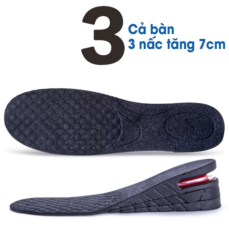 Lót giày tăng chiều cao có đệm khí cả bàn & nửa bàn cao cấp L110AB-A20