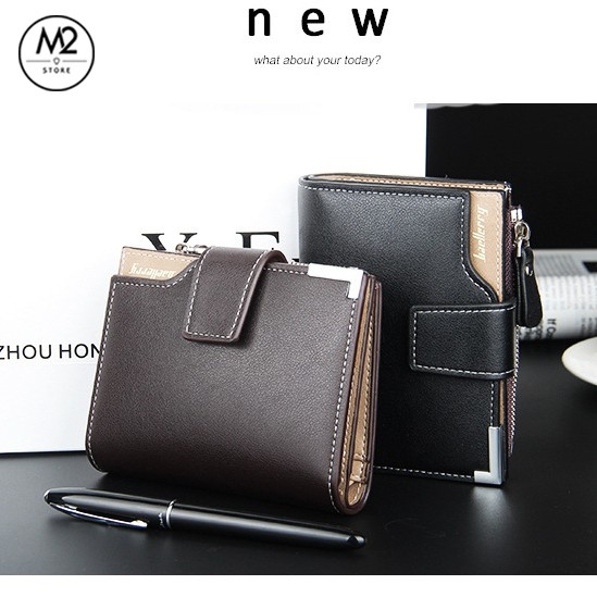 Bóp ví nam đứng Baellerry đa năng da PU XIMO thời trang Hàn Quốc (VNA08-A1)