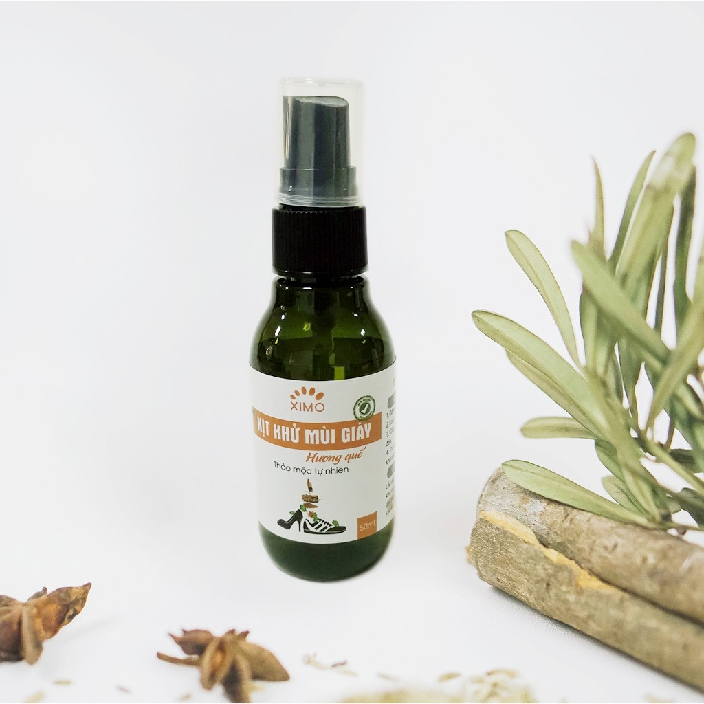Xịt khử mùi giày Hương Quế Nano Bạc XIMO mùi dịu nhẹ đánh tan mùi hôi chân, giày và mũ bảo hiểm