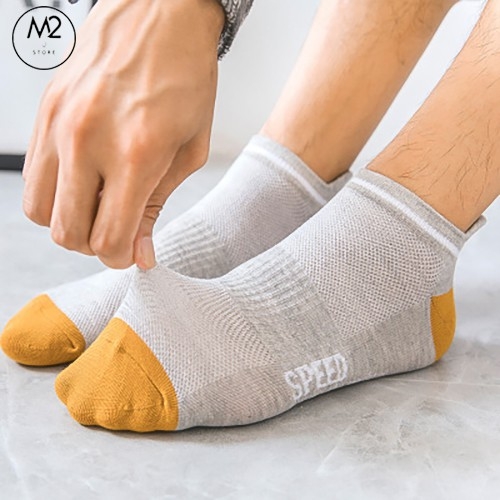 Combo 5 Đôi Tất Vớ Nam Cổ Ngắn Phong Cách Thể Thao Năng Động TN29
